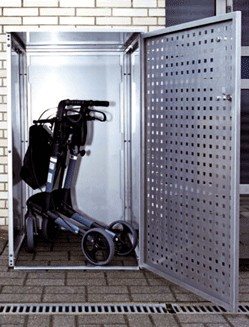 Rollstuhl/Rollatorgarage - Edelstahl